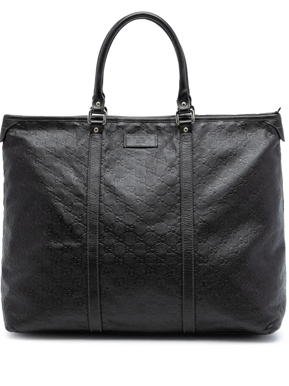 Gucci Pre-Owned 2000-2015 Guccissima Weekender travel bag - Marrone