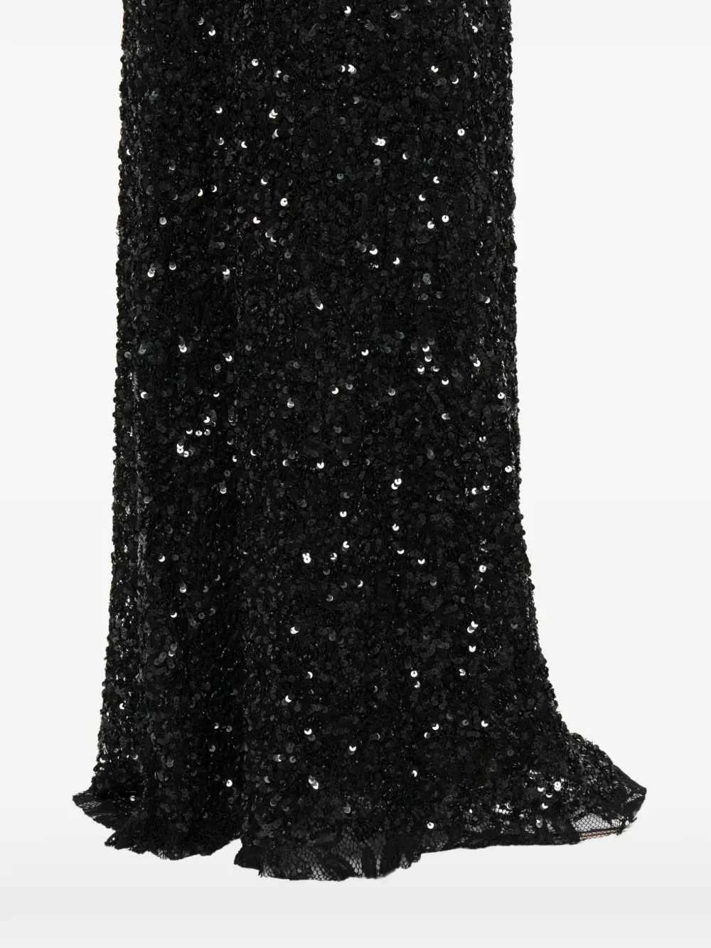 P.A.R.O.S.H. Maxi-rok met pailletten Zwart