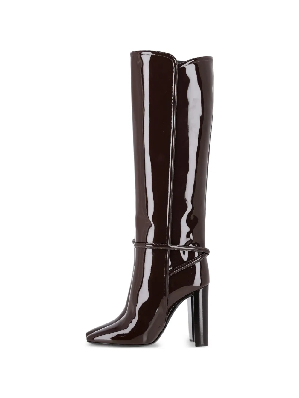 Saint Laurent Pre-Owned Jane high-heel boots - Braun