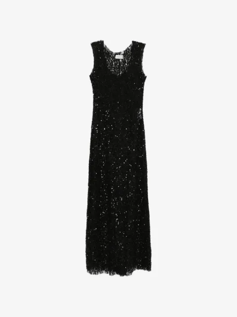 P.A.R.O.S.H. sequin-embellished sleeveless maxi dress