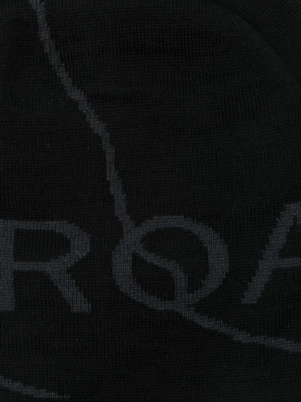  Roa Logo-detail Beanie - Black 