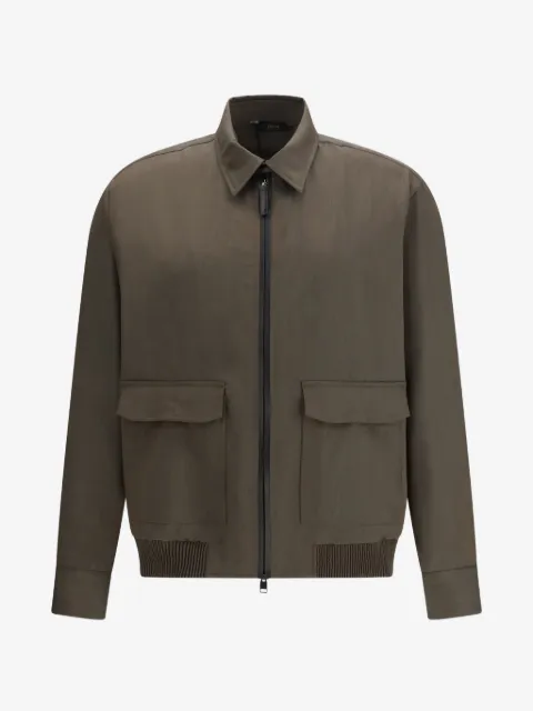 Brioni zip long-sleeve jacket