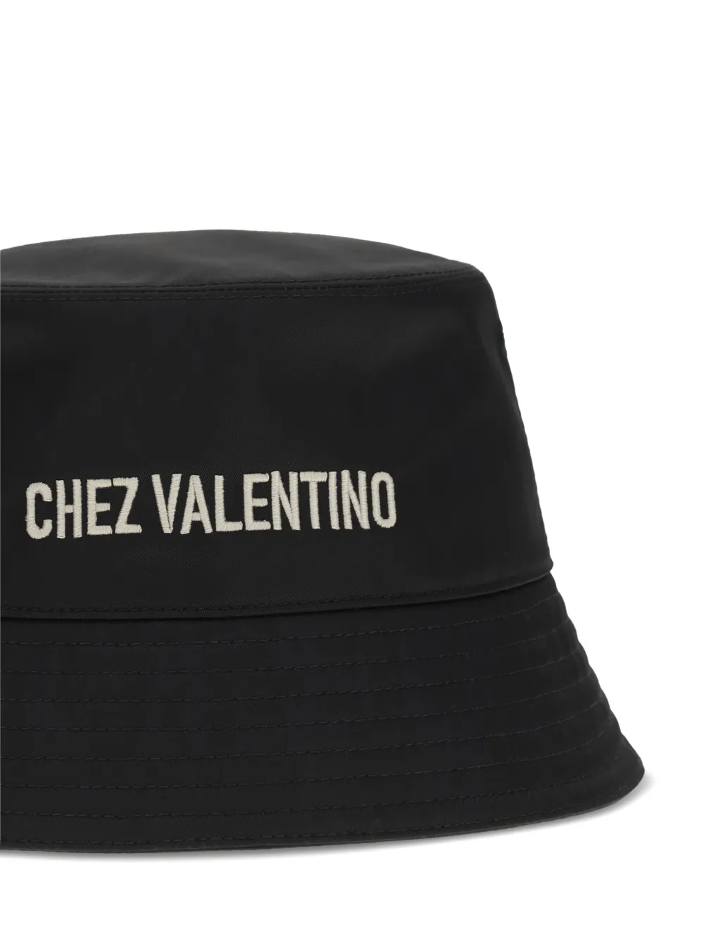 Valentino Garavani Chez vissershoed met logo Zwart