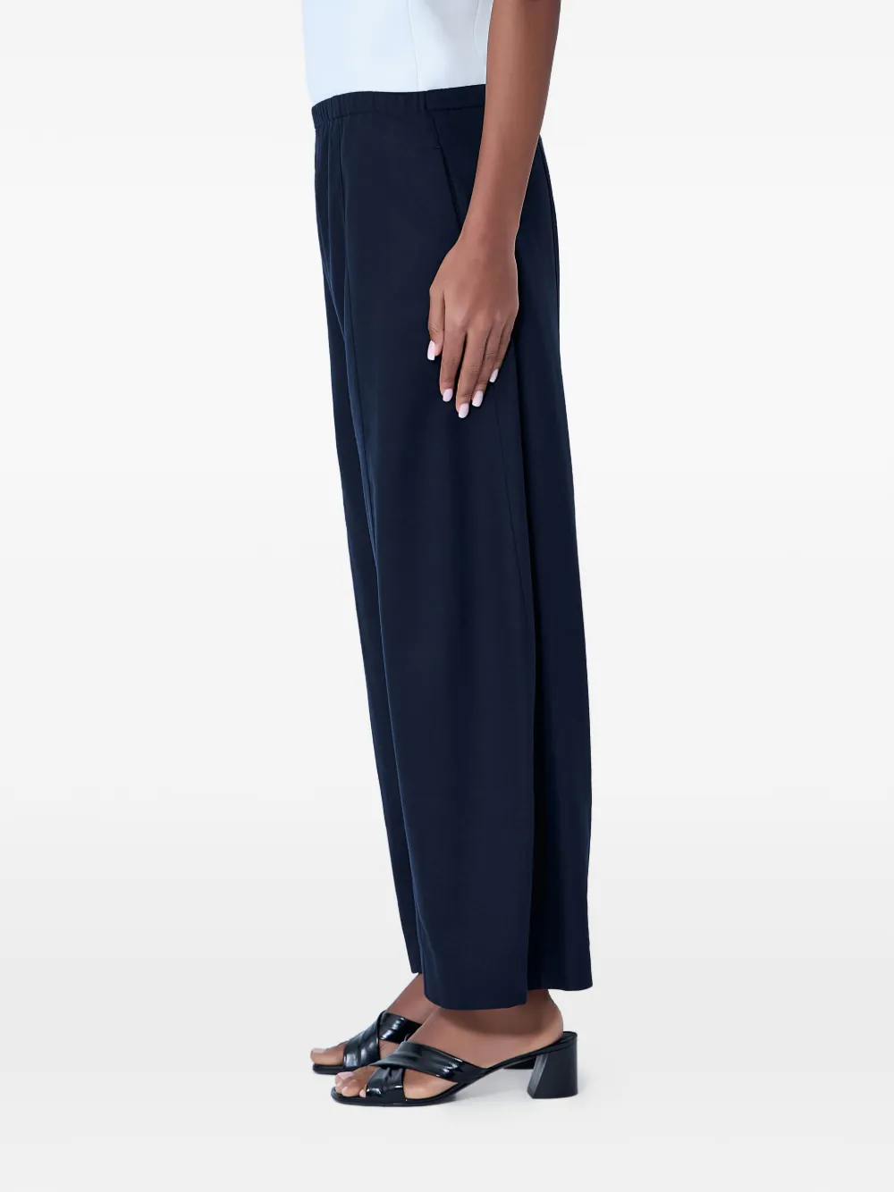  Khaite Elasticated Wide-leg Palazzo Pants - Blue 