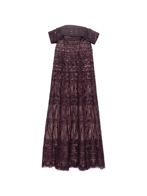 Saiid Kobeisy Beaded tulle dress