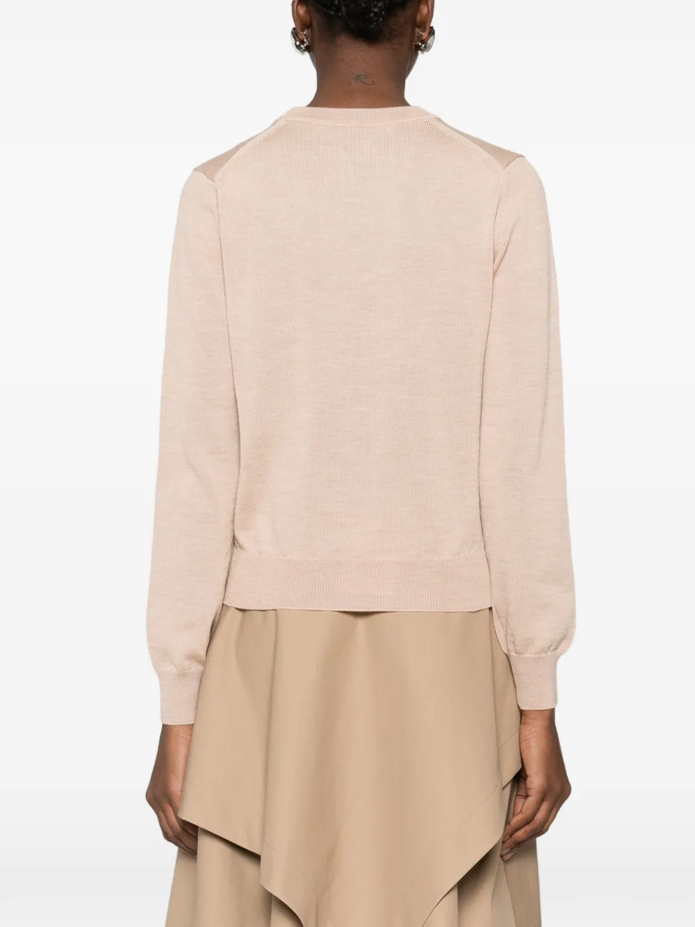 Maison Kitsuné Trui met ronde hals Beige