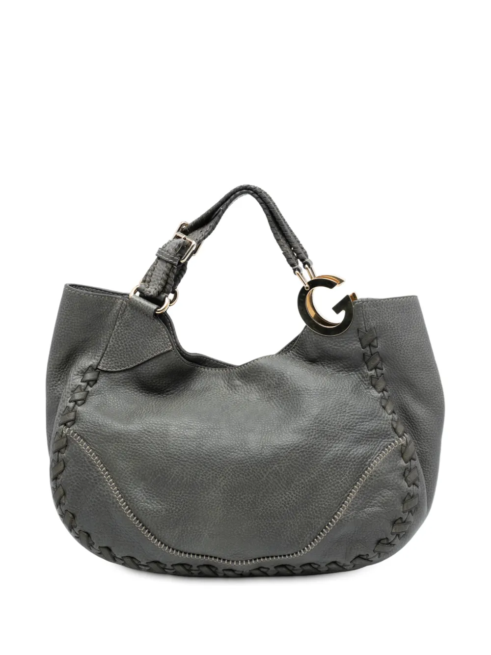 Gucci Pre-Owned 2016-2025 Leather Charlotte tote bag - Grigio