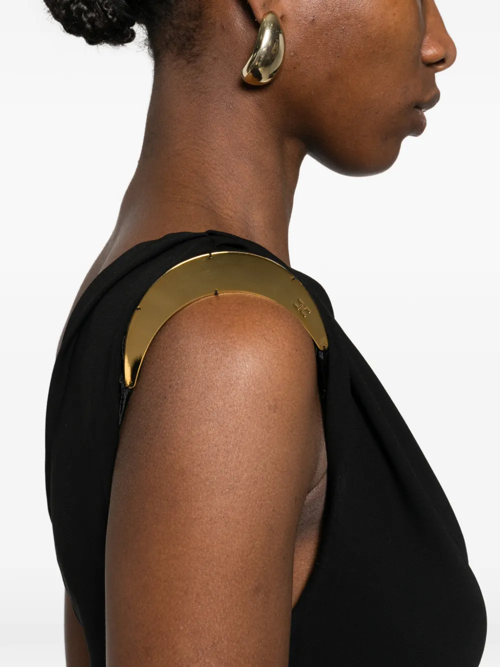 Elisabetta Franchi Asymmetrische body Zwart