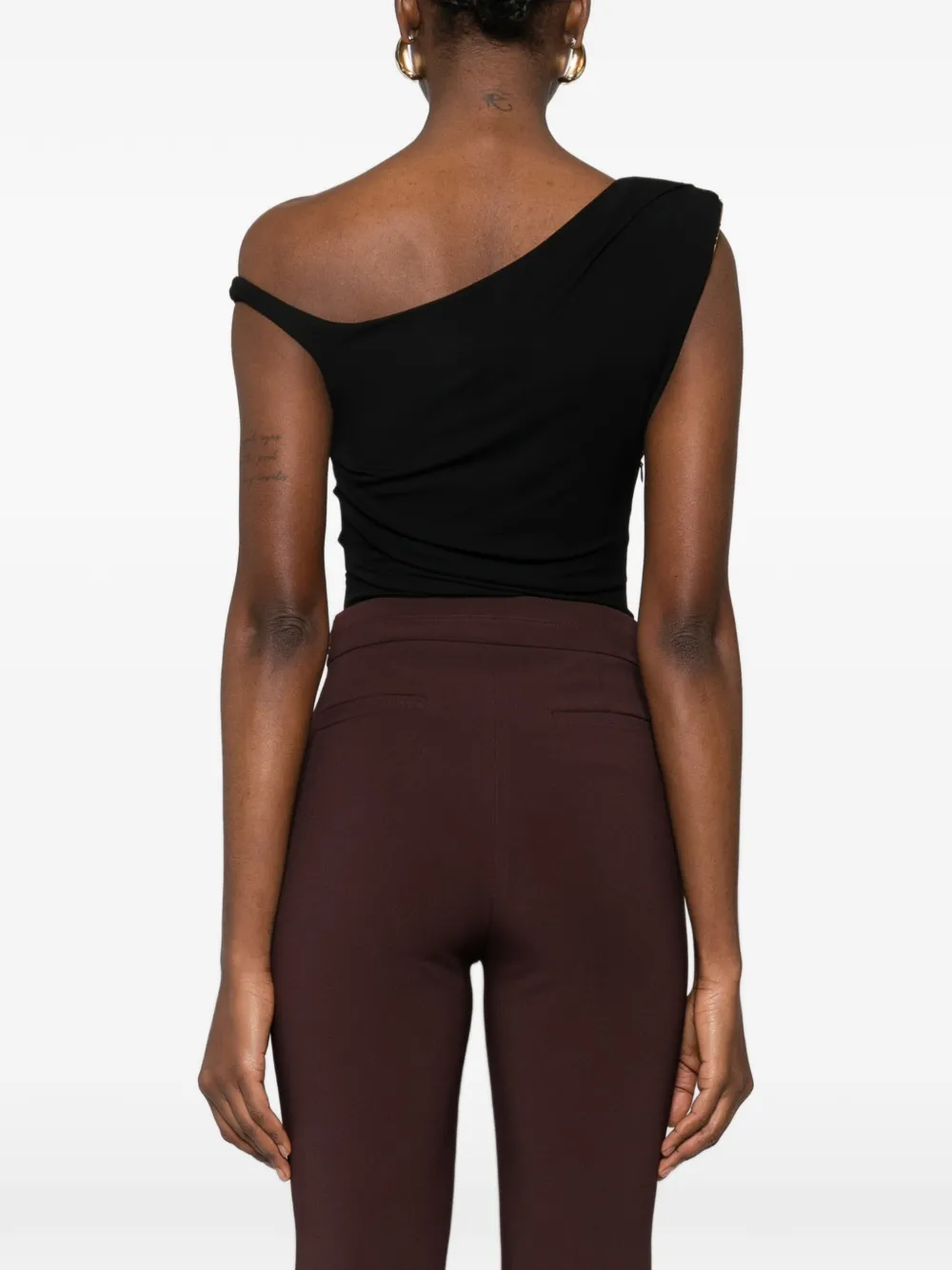 Elisabetta Franchi Asymmetrische body Zwart