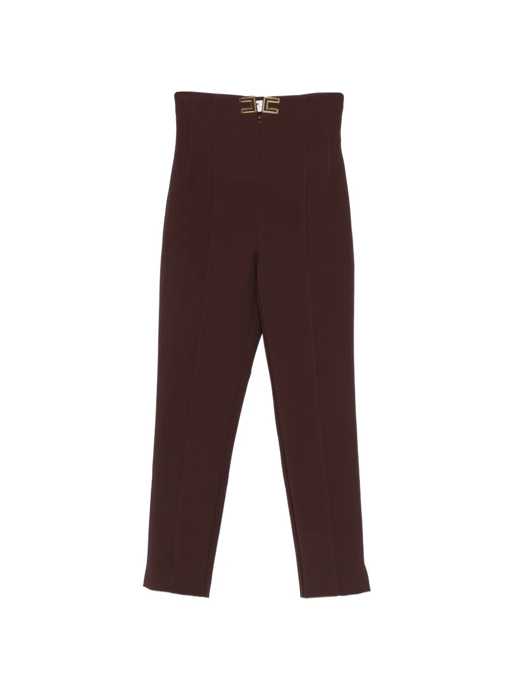 Elisabetta Franchi high-waist trousers - Marrone