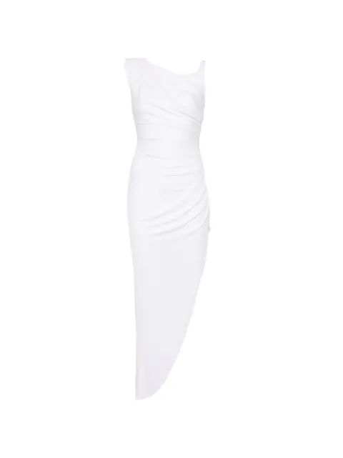 Elisabetta Franchi vestido midi con diseño asimétrico y drapeado