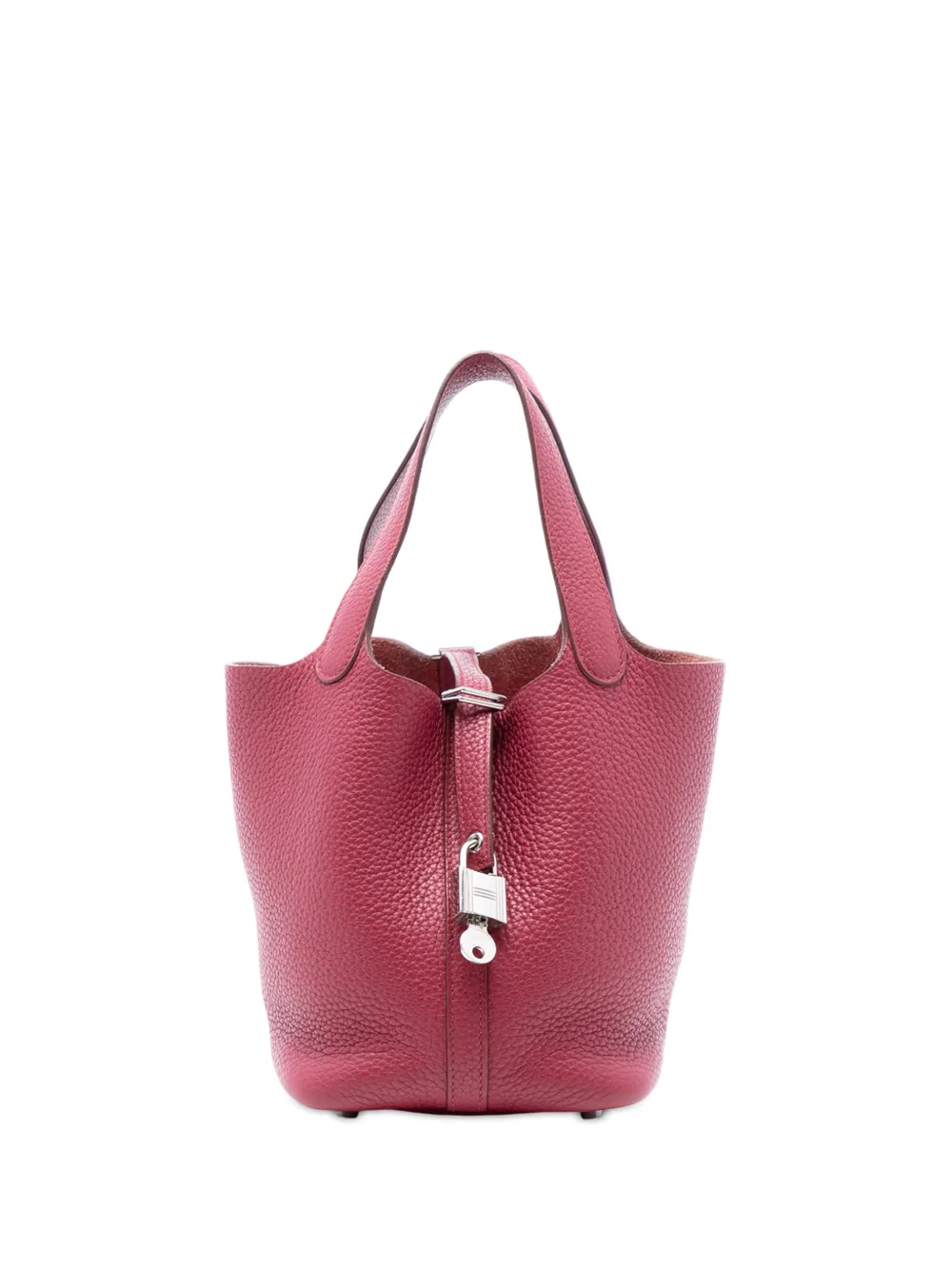 Hermès Pre-Owned Borsa a mano Picotin Lock 18 in pelle Clemence 2015 - Rosso