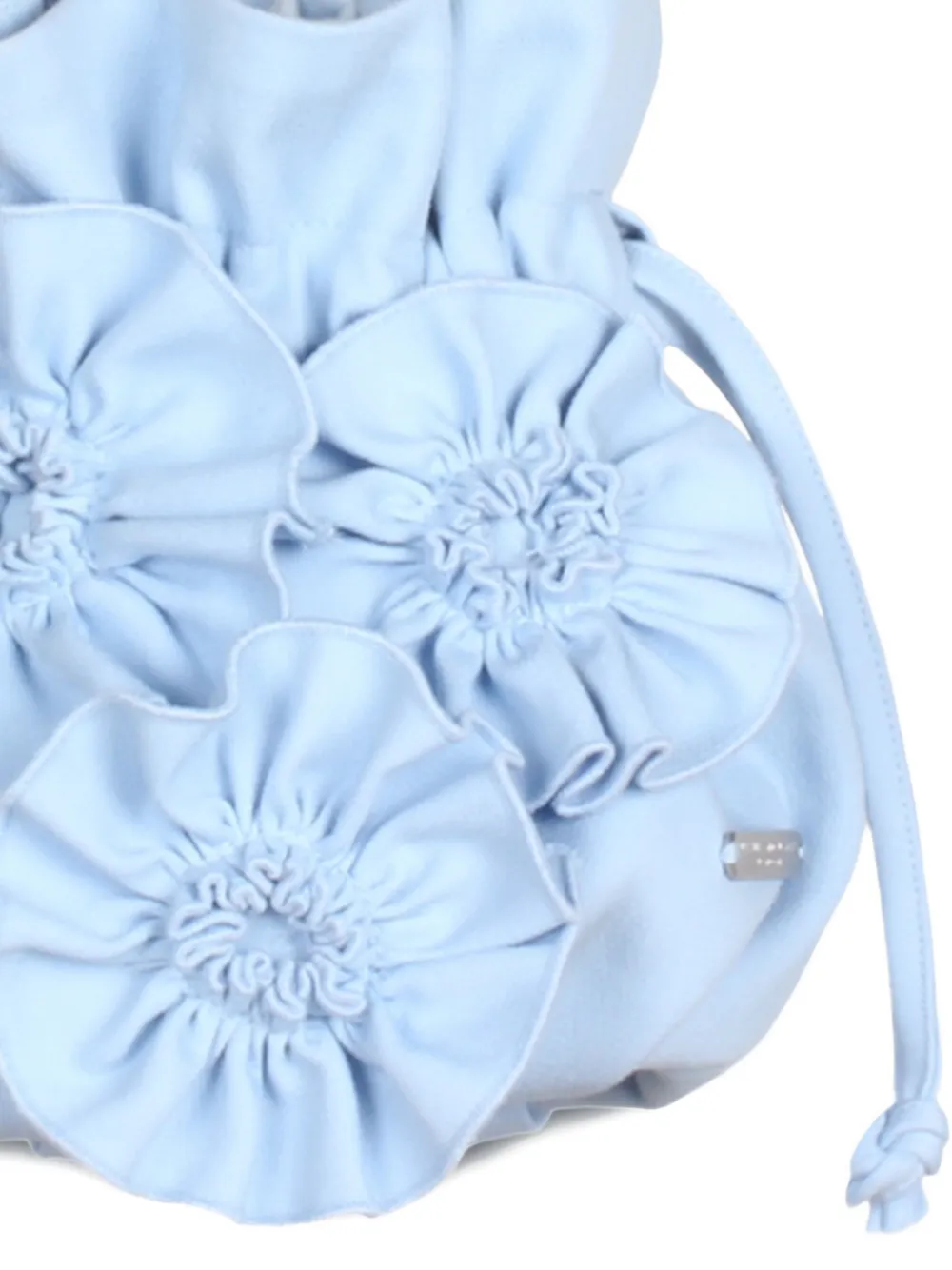  Jessie And James Kids Floral Appliqué Drawstring Bag - Blue 