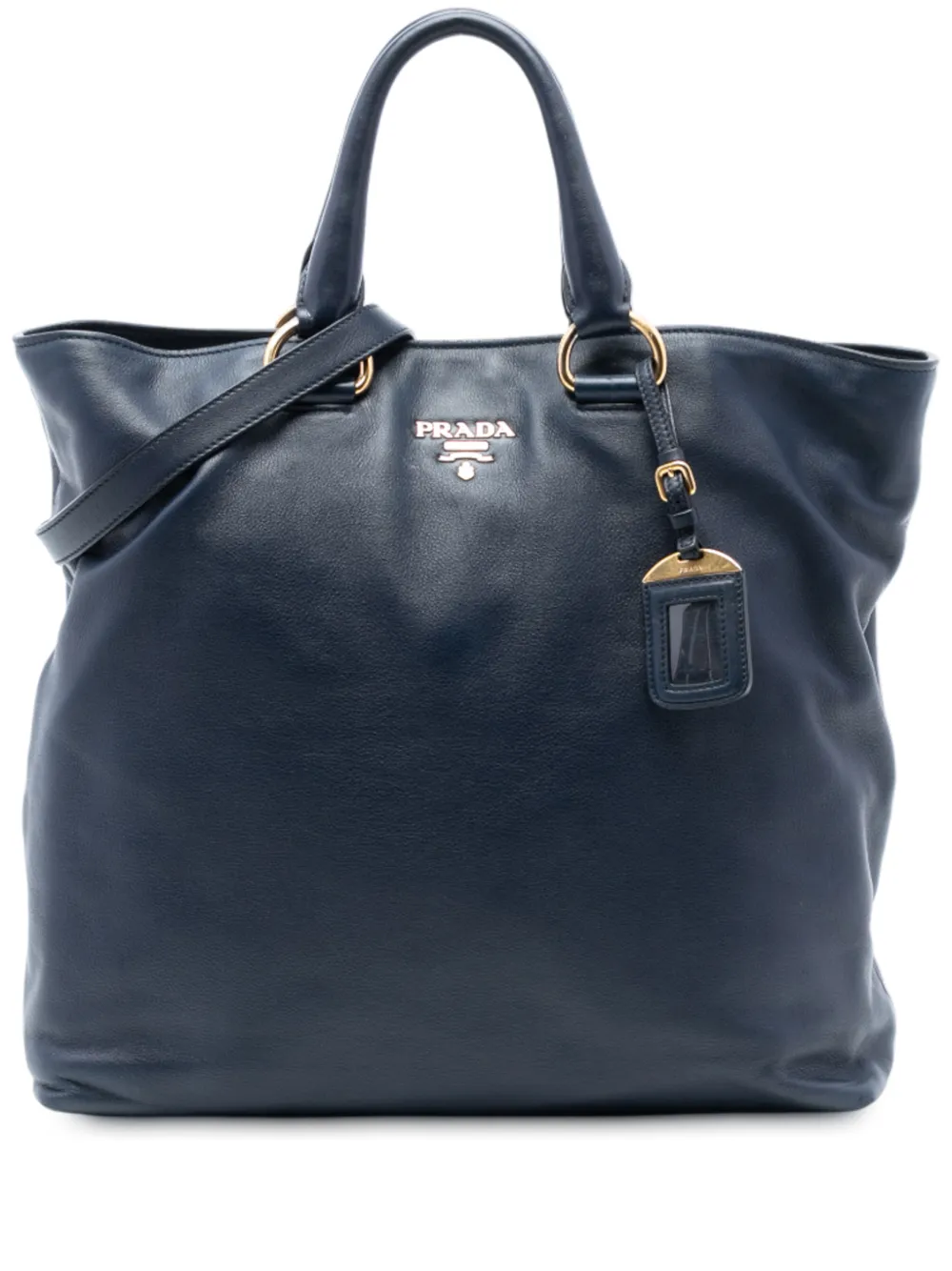 Prada Pre-Owned Borsa tote Soft Calf Open convertibile 2010-2025 - Blu