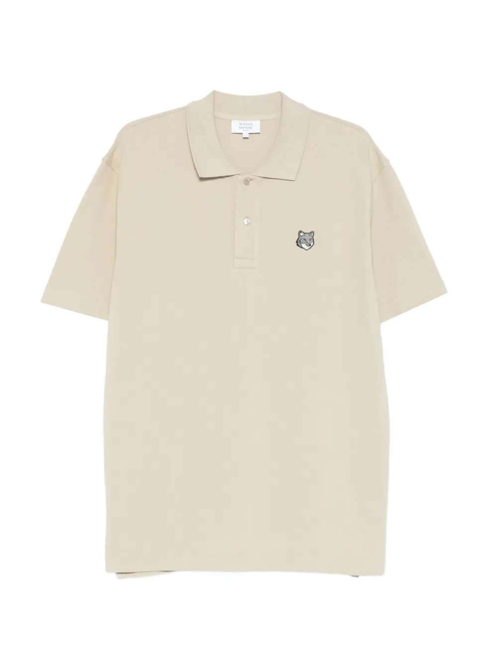 Maison Kitsuné button polo shirt - Toni neutri
