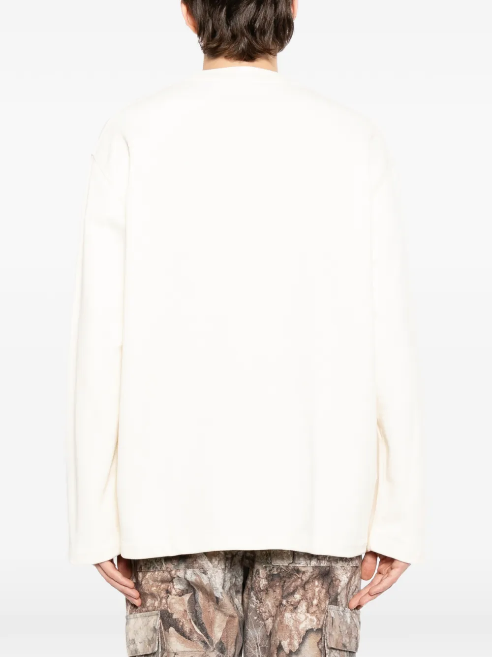 Off-White Katoenen sweater Beige