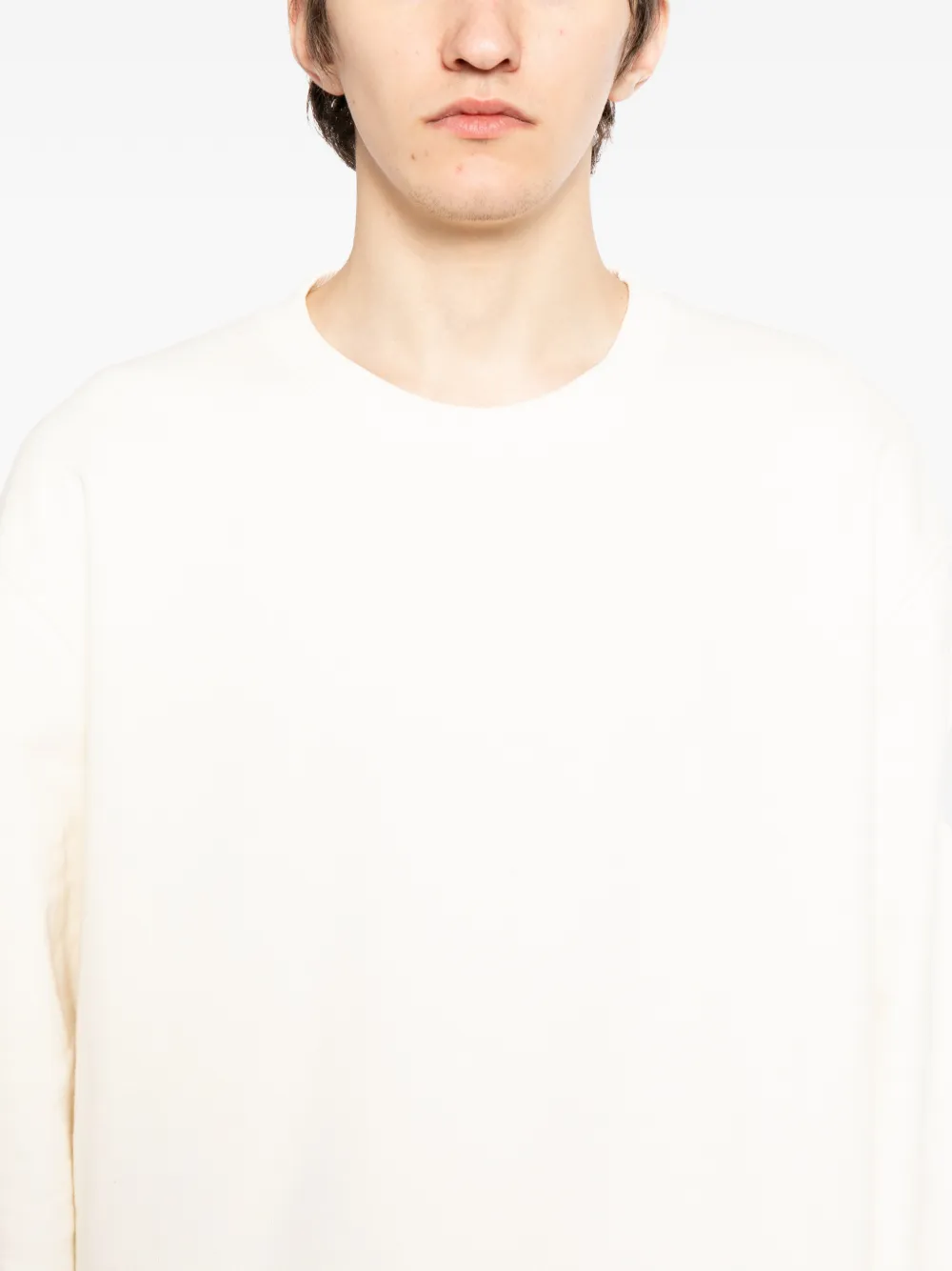 Off-White Katoenen sweater Beige