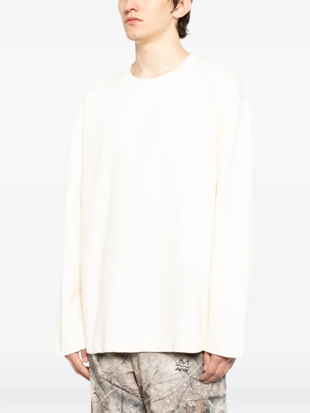 Off-White Katoenen sweater Beige