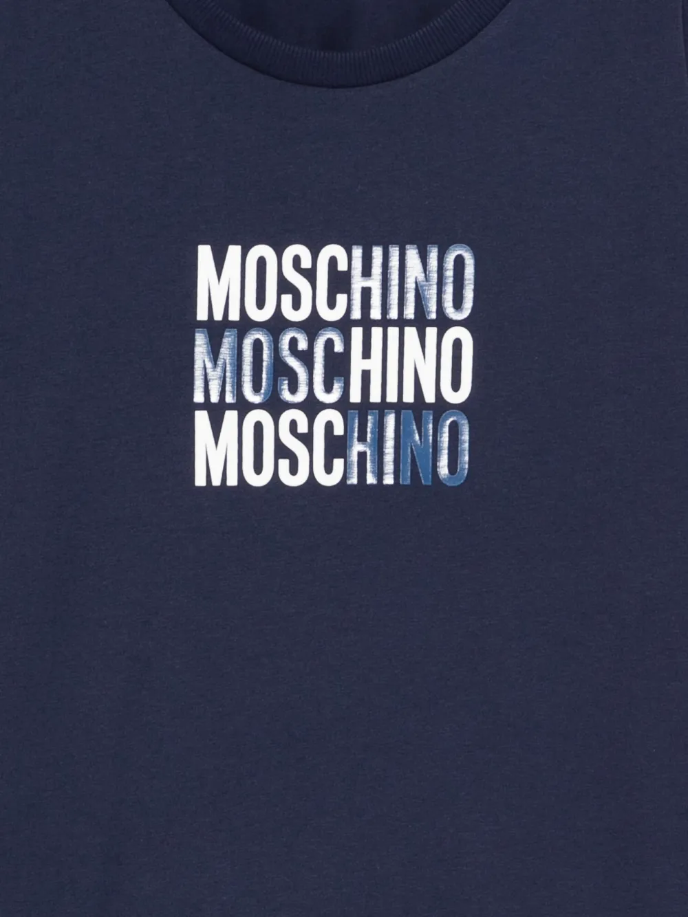Moschino Kids T-shirt met print Blauw