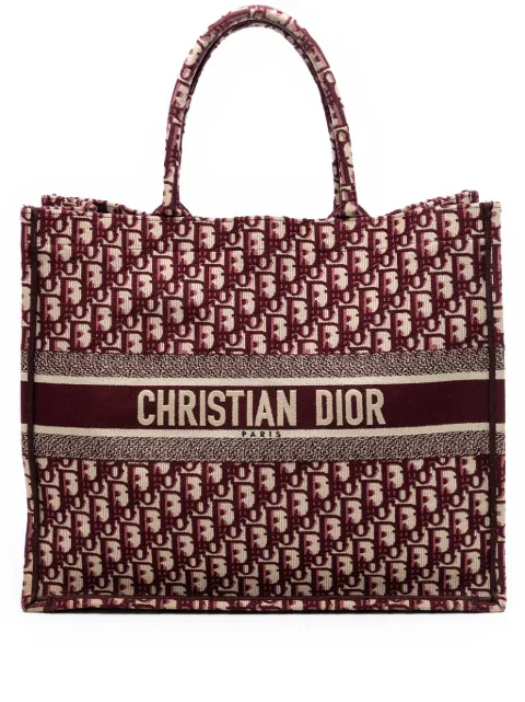 Christian Dior Pre-Owned grand sac à main Book en toile brodée (2019)
