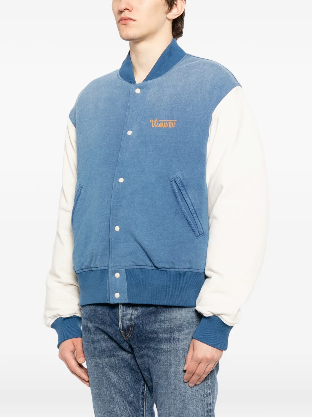  Visvim Varsity Era Down Jacket - Blue 
