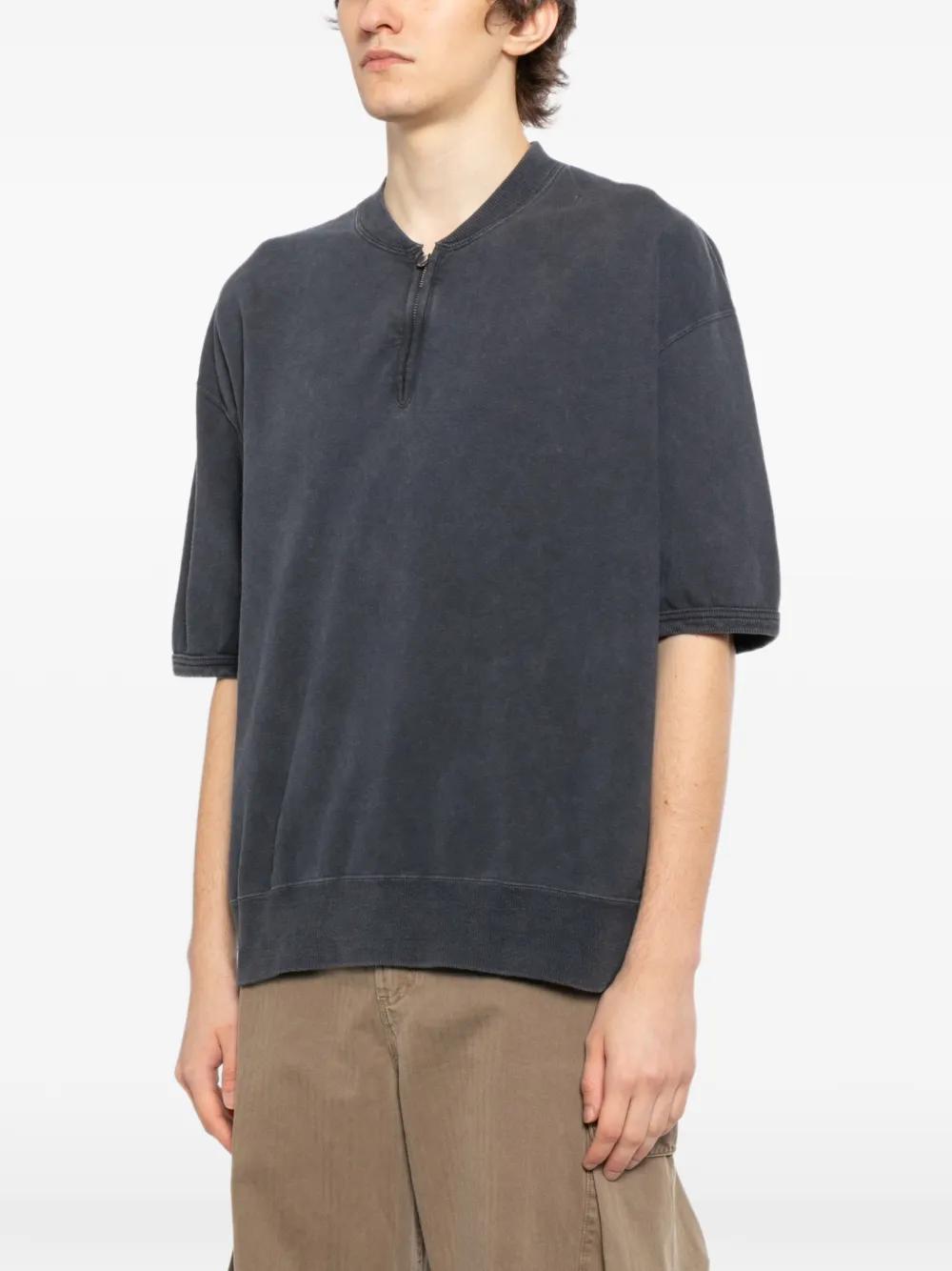  Visvim Mondo Zipped T-shirt - Grey 