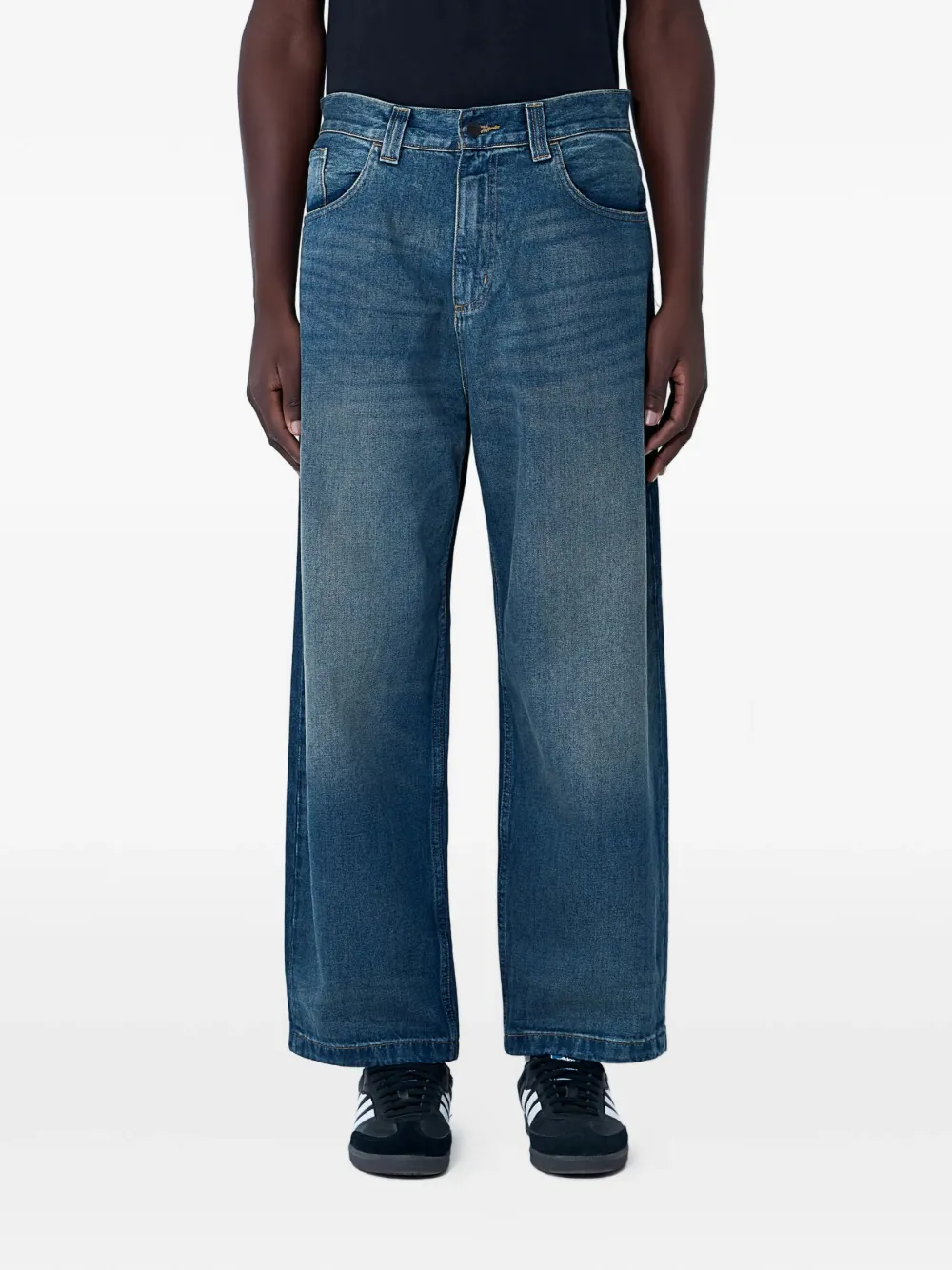 Carhartt WIP wide-leg cotton trousers - Blu