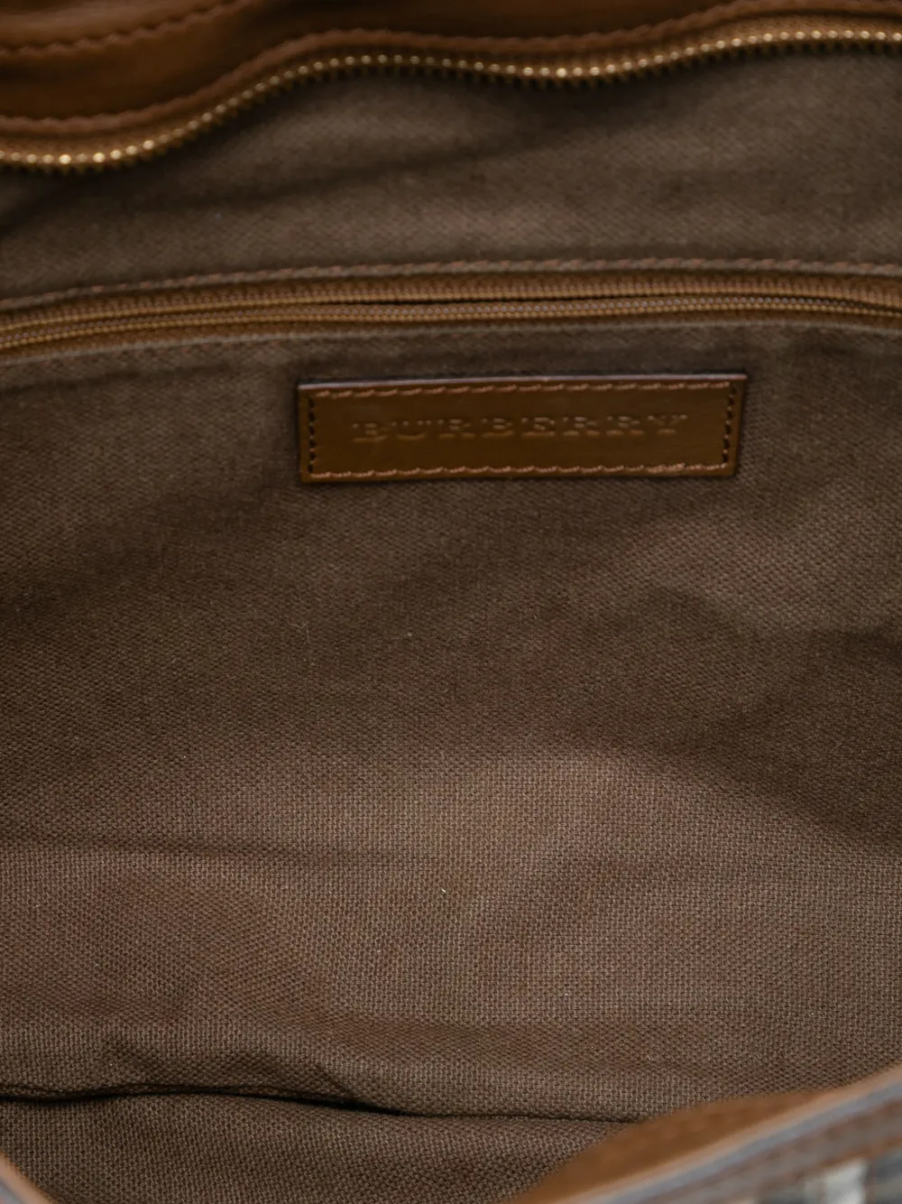 2000-2017 Haymarket Check Stitched Coated Canvas And Leather Dunloe Satchel
