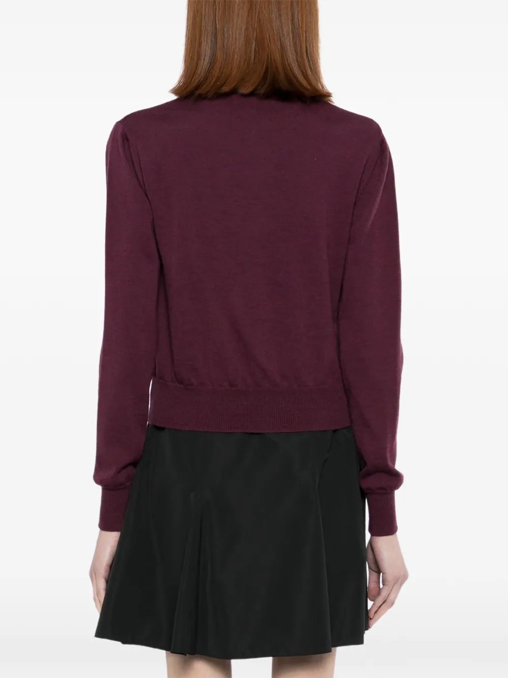 Saiid Kobeisy Wollen blouse met strik Paars