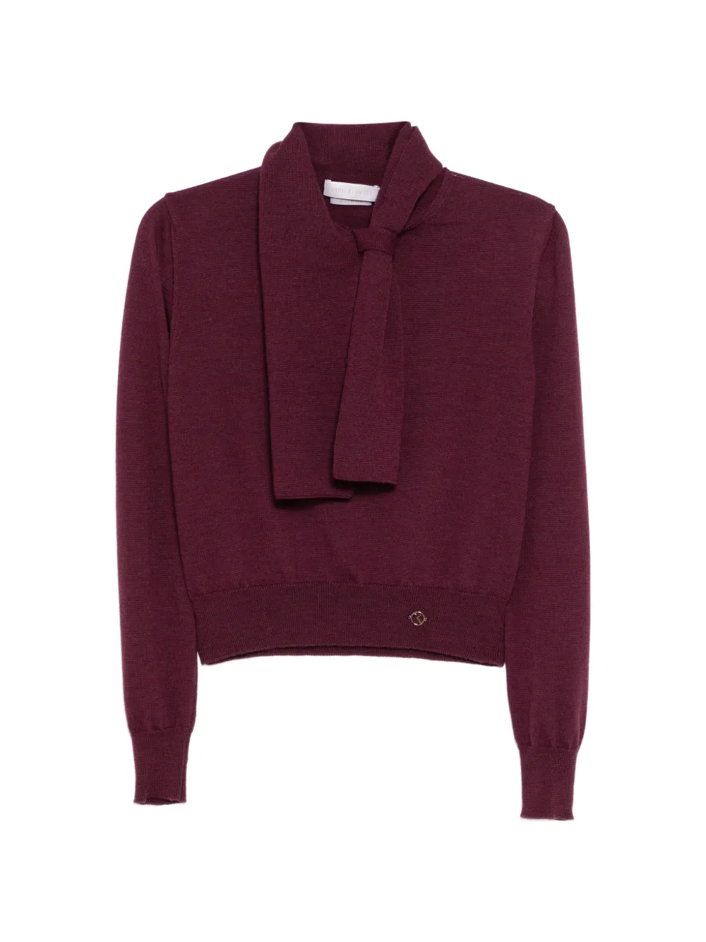 Saiid Kobeisy wool bow blouse - Viola