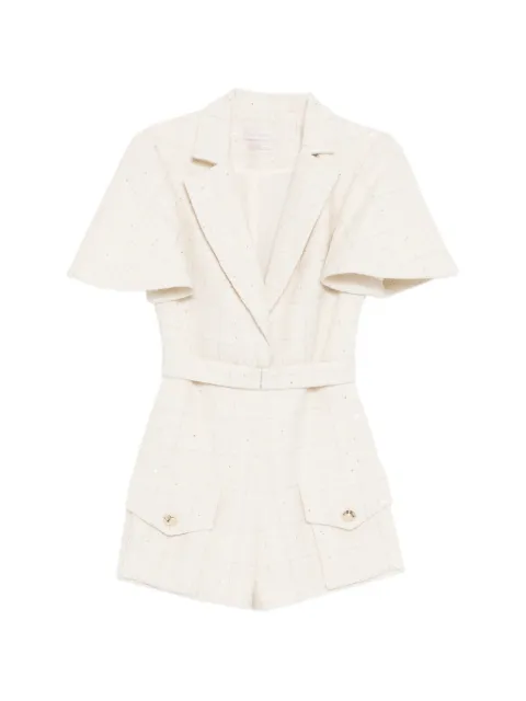 Saiid Kobeisy tweed short jumpsuit