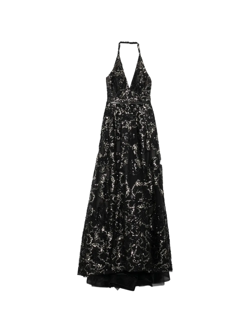 Saiid Kobeisy embroidered long dress - Nero