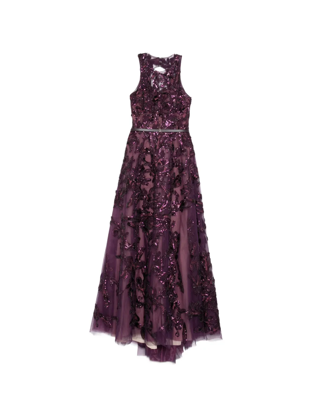 Saiid Kobeisy embroidered tulle long dress - Viola