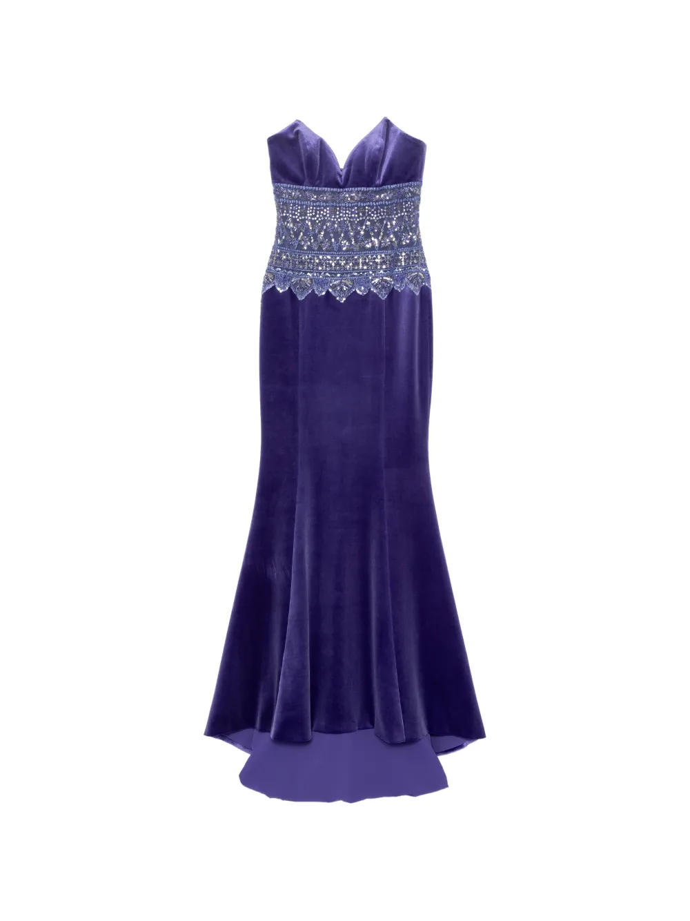 Saiid Kobeisy strapless dress with embroidered detailing - Viola