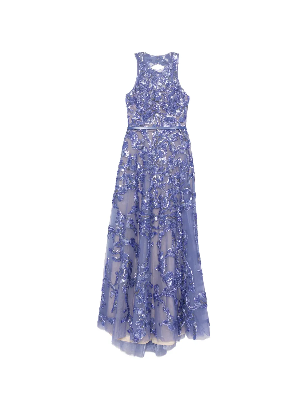 Saiid Kobeisy embroidered tulle long dress - Viola