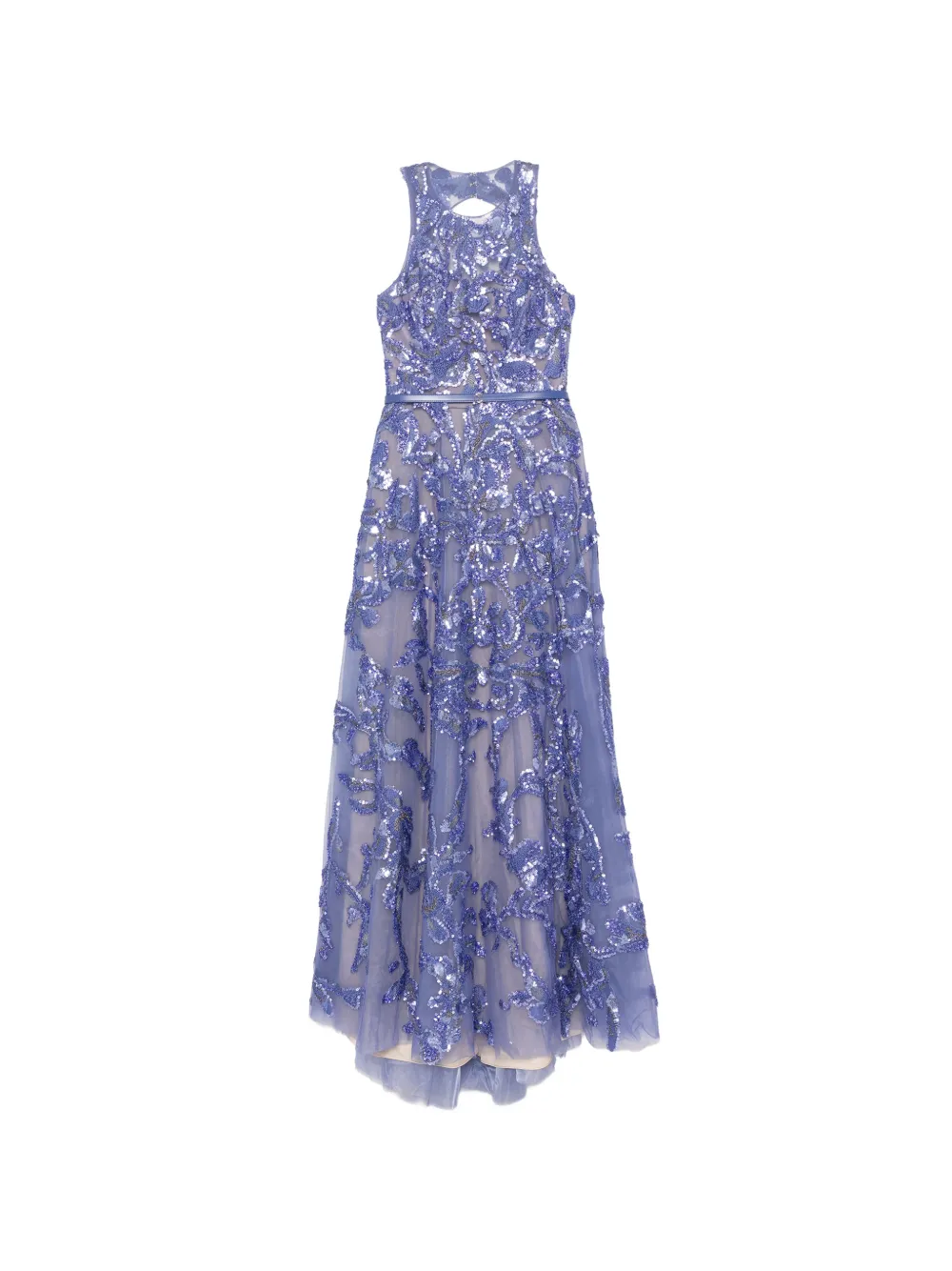 Saiid Kobeisy embroidered tulle long dress - Viola