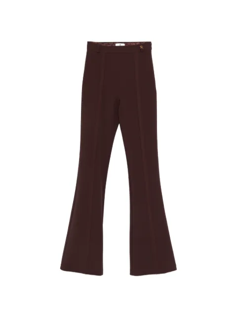 Elisabetta Franchi crepe flared trousers