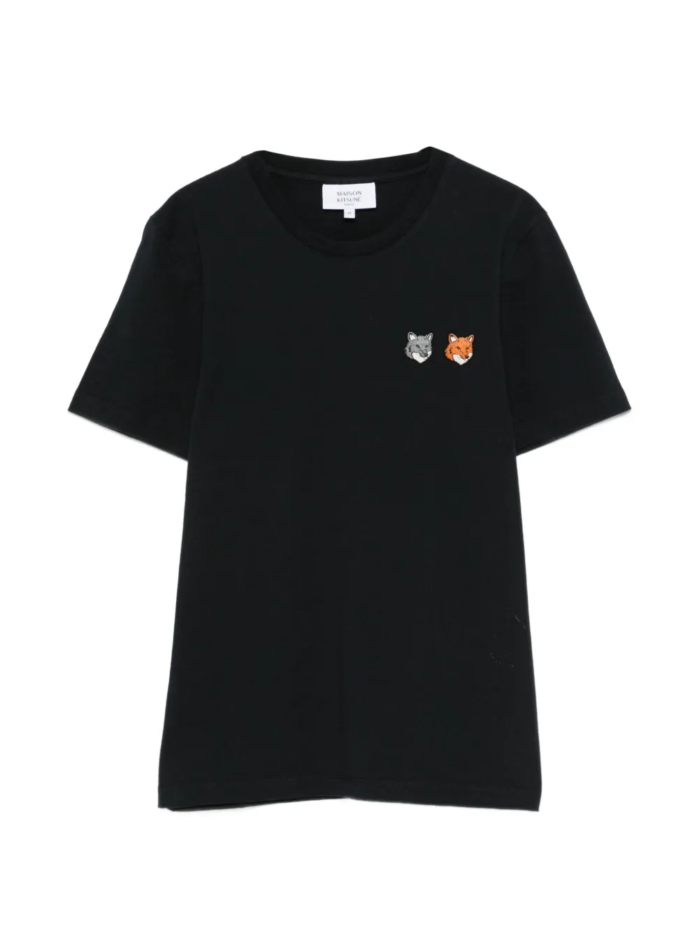 Maison Kitsuné fox motif T-shirt - Nero