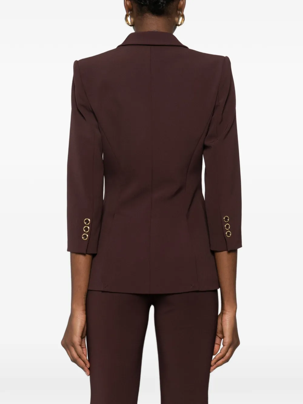 Elisabetta Franchi Crêpe blazer Bruin