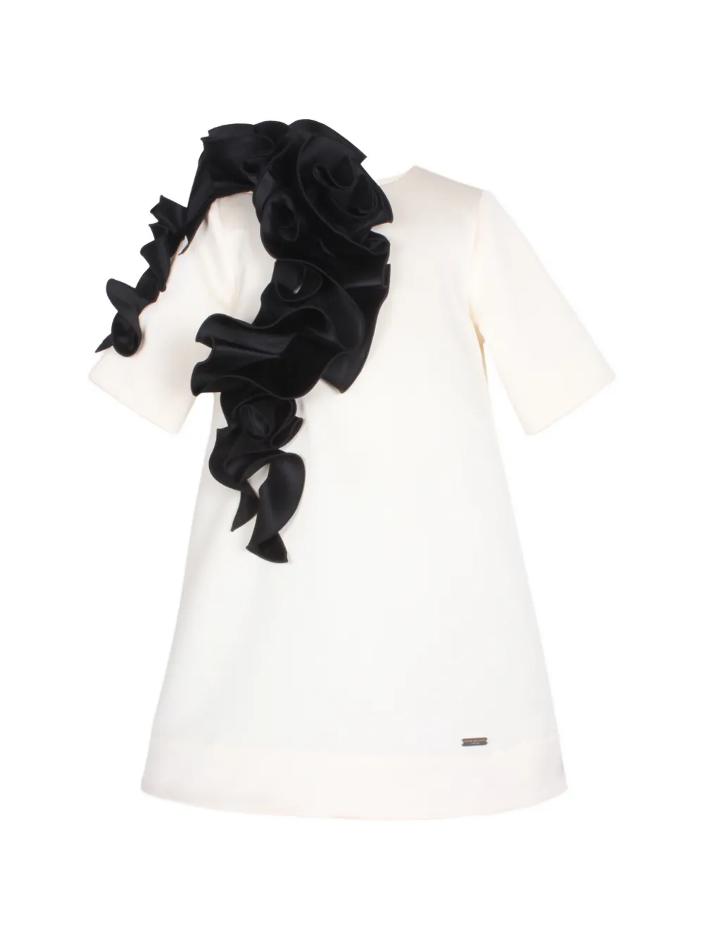 JESSIE AND JAMES KIDS ruffled-detail dress - Bianco