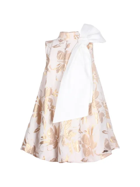 JESSIE AND JAMES KIDS floral-print bow-detail dress