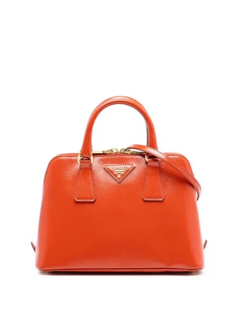 Prada Pre-Owned 2010-2025 Small Saffiano Vernice Promenade satchel