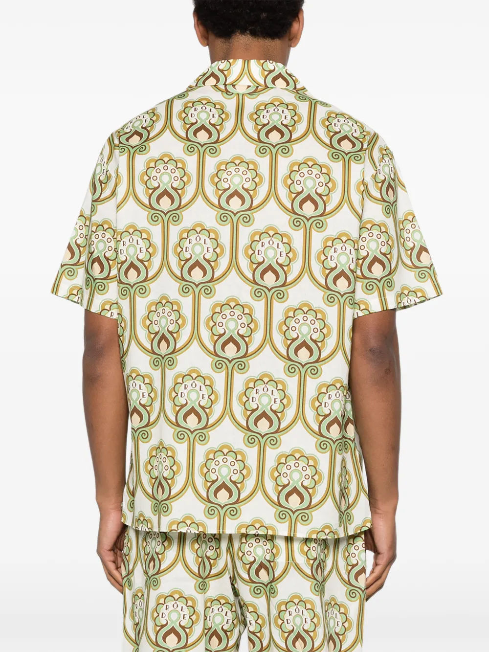 Drôle De Monsieur Overhemd met bloemenprint Groen
