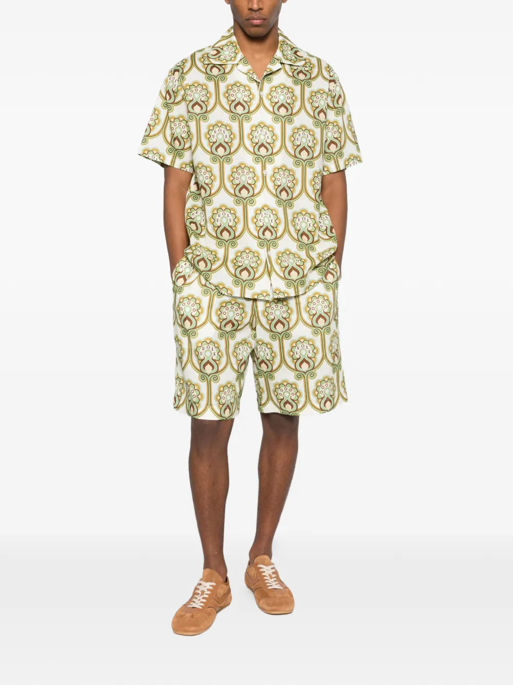 Drôle De Monsieur Shorts met print Groen