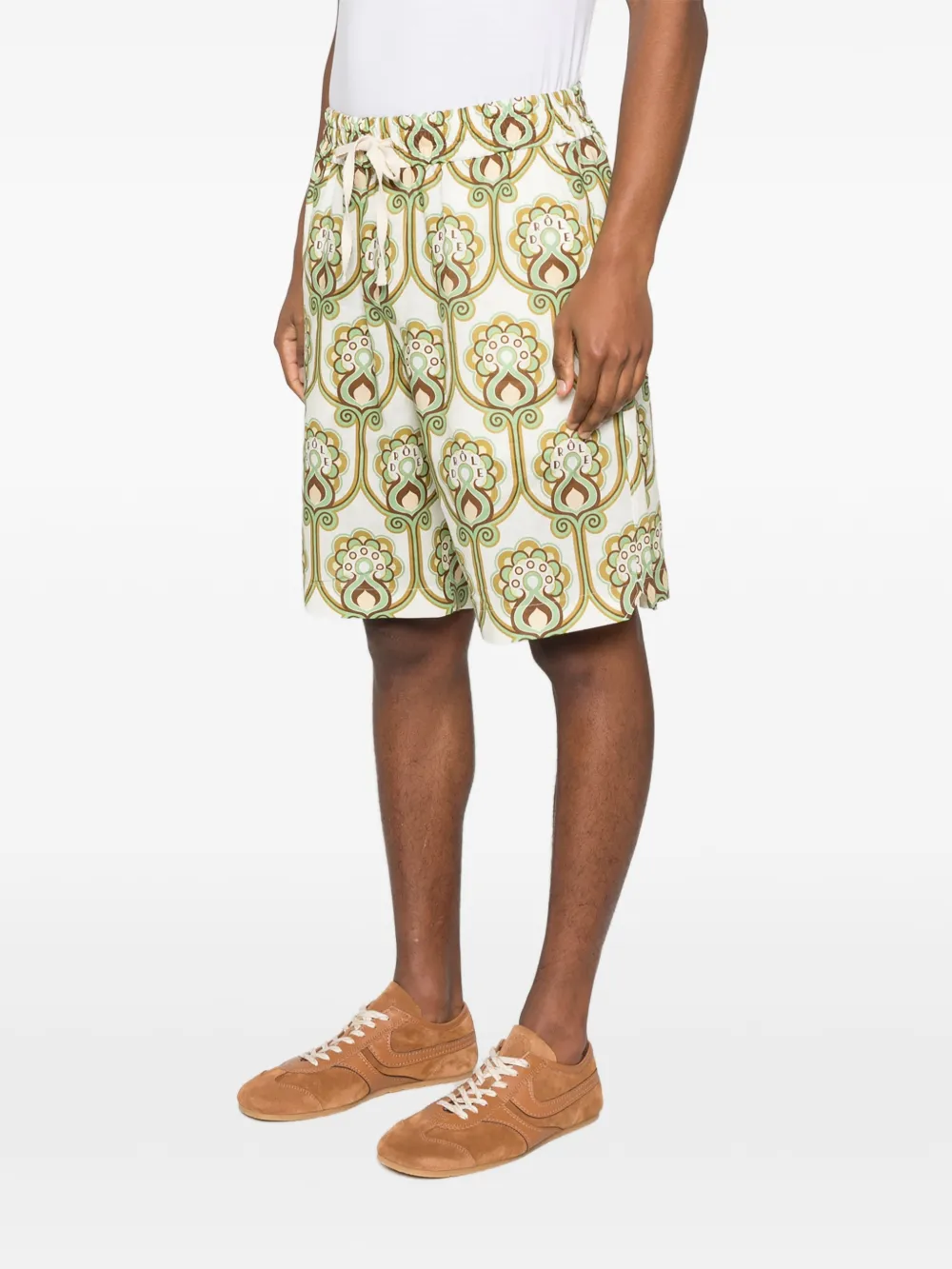 Drôle De Monsieur Shorts met print Groen