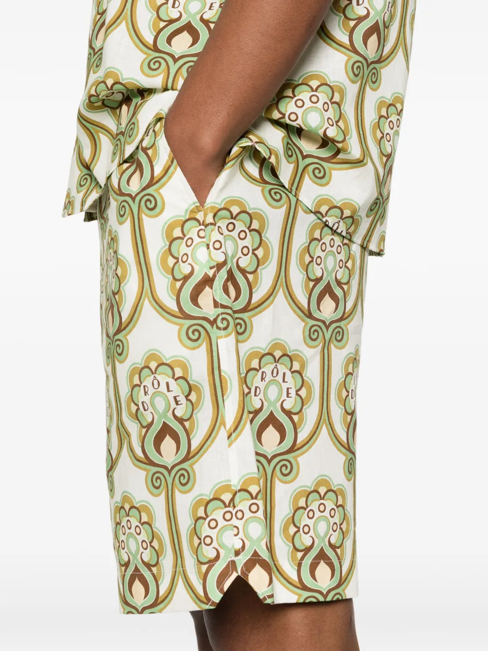 Drôle De Monsieur Shorts met print Groen