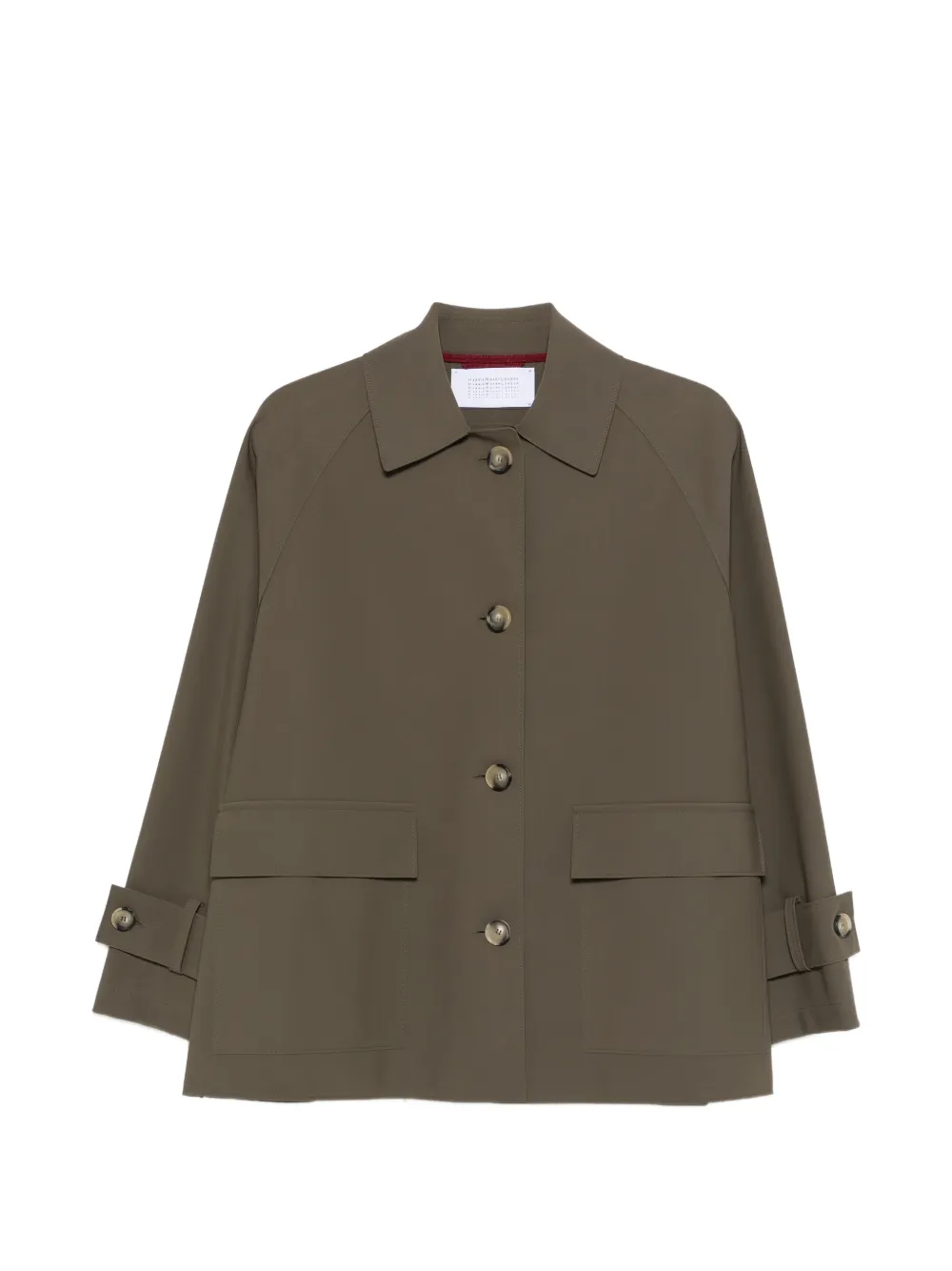 Harris Wharf London raglan-sleeve scuba jacket - Verde