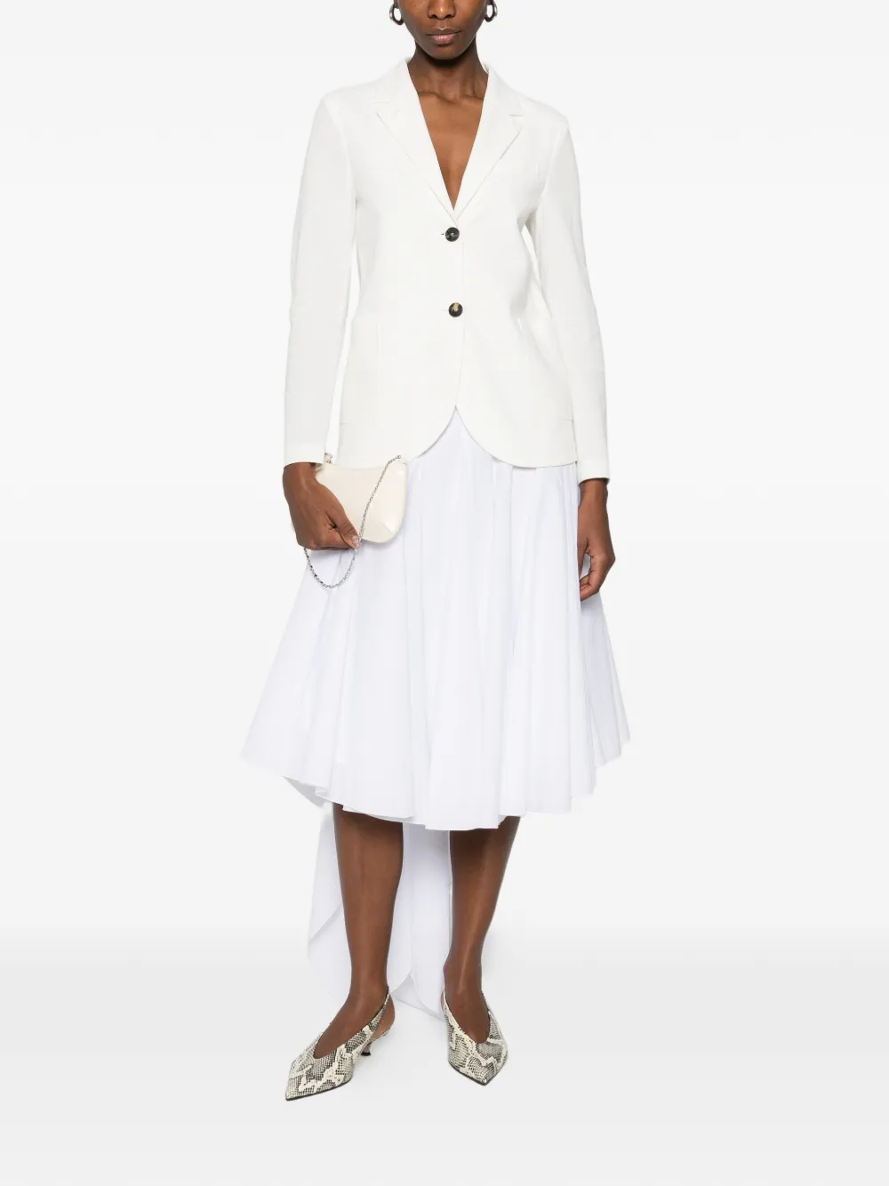 Harris Wharf London Honeycomb blazer Wit