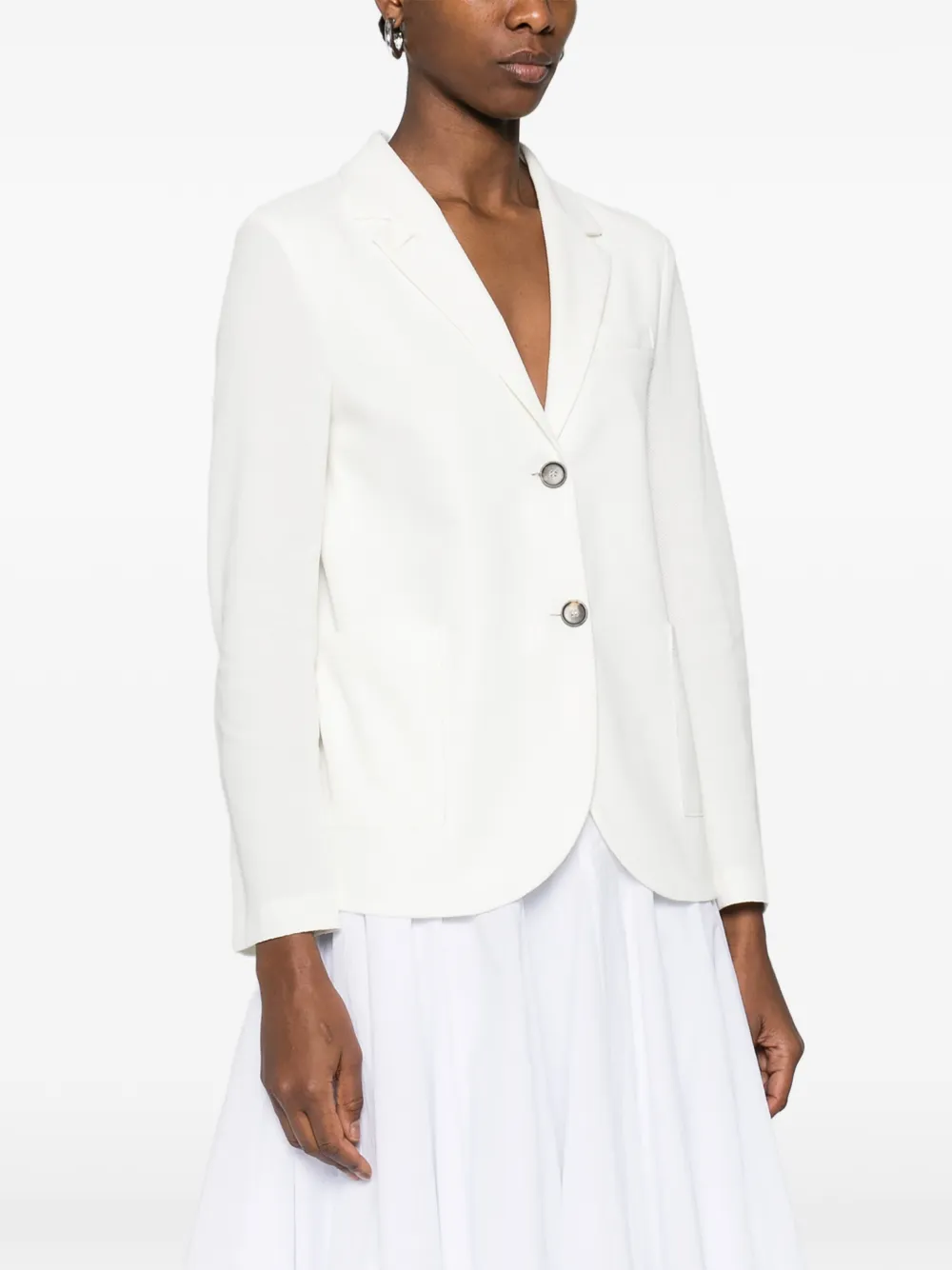 Harris Wharf London Honeycomb blazer Wit