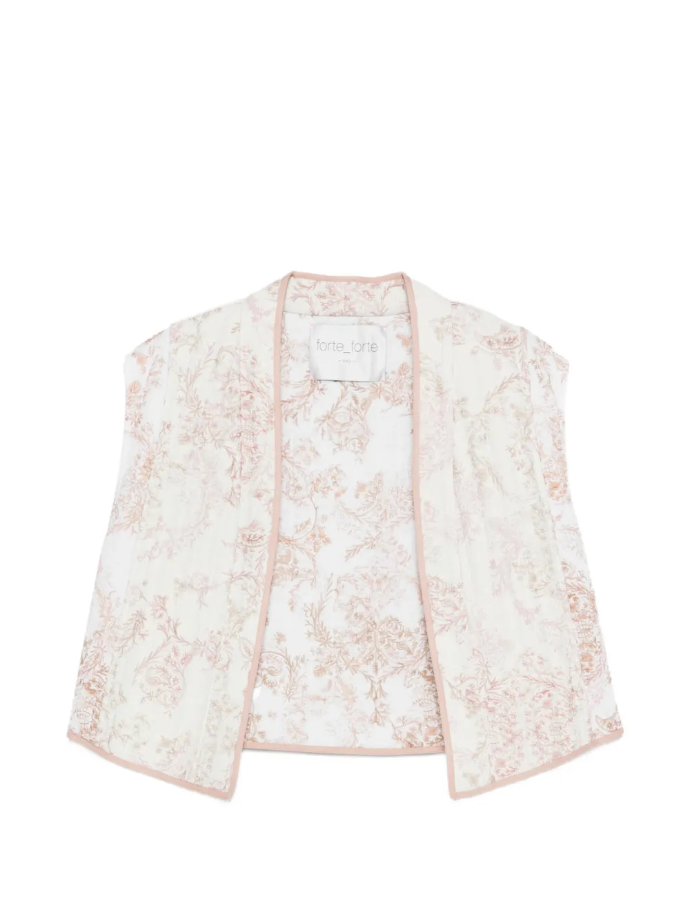 Forte Forte floral-pattern gilet - White